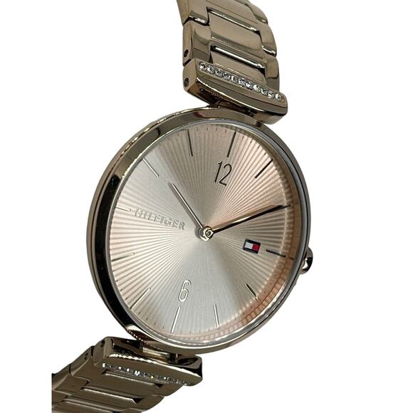 Tommy Hilfiger Rose Gold Tone Bracelet Watch Stainless Steel Crystal Chic (Aria) - Picture 10 of 16